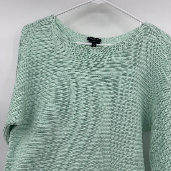 Talbots Sweater Women 1X Petite Green Chunky Knit Long Sleeve Pullover Ribbed - Picture 5 of 11